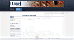 Desktop Screenshot of lbjlibrary.net