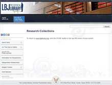 Tablet Screenshot of lbjlibrary.net
